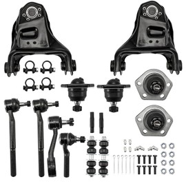 KAX Front Upper Control Arm w/Ball Joint & Sway Bar End Links Idler/Pitman Arm & Tie Rod Fit for 4WD Blazer 1999-2005, Sonoma 1998-2004, Bravada 1999-2001, Jimmy 1998-2001 Suspension Kit 14pcs