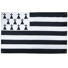 AZ FLAG Brittany Flag 150 x 90 cm with 4 Eyelets Breton Gazebo for Balcony or Wall