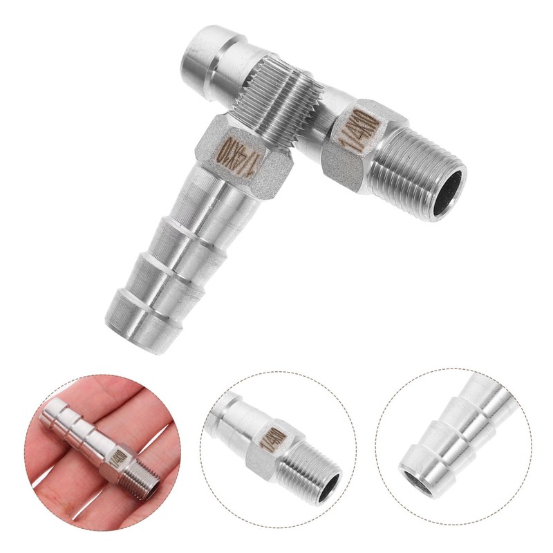 Alipis 2Pcs Hose Connectors Male X Barb Plumbing Fittings for