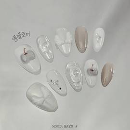 [M;H #] Angel Core Handmade Nail Tips - Required to enter Owen Lake in delivery message / [M;H #] 엔젤코어 수제네일팁 - 배송메세지에 필수로 오왼 호수 입력