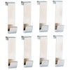 infactory Universal Stainless Steel Door Hooks Set of 8