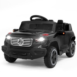 VALUE BOX Electric Remote Control Truck, Kids Toddler Ride On Cars 6V Battery Motorized Vehicles Children's Best Toy Car with 3 Speeds, Music, Seat Belts, Realistic LED and Horn (Ink)