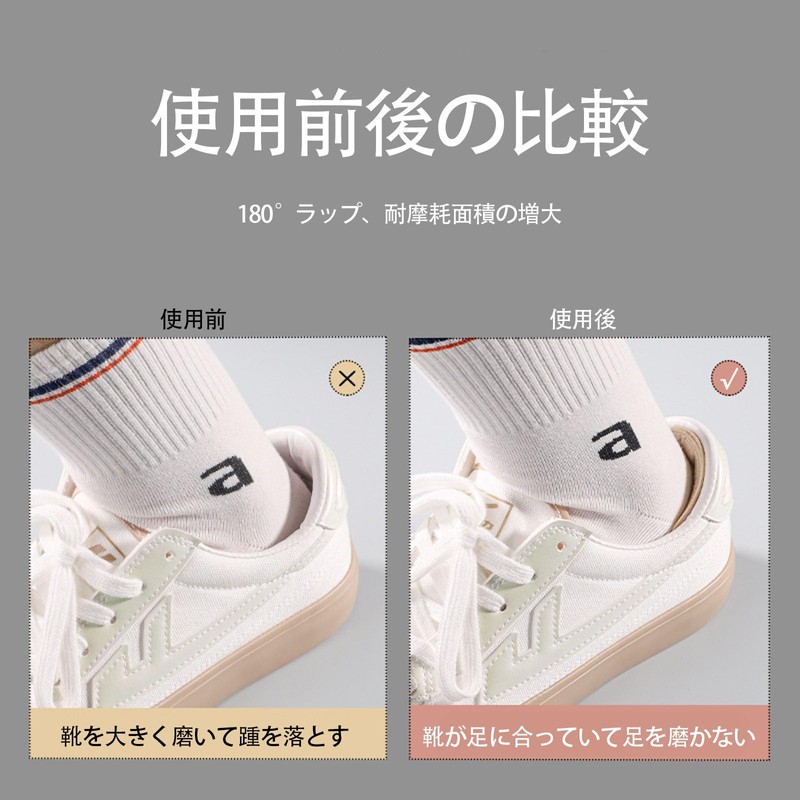 LUYING Heel Pad, Prevents Scrubbing and Shedding, Adjustable Size, Unisex,