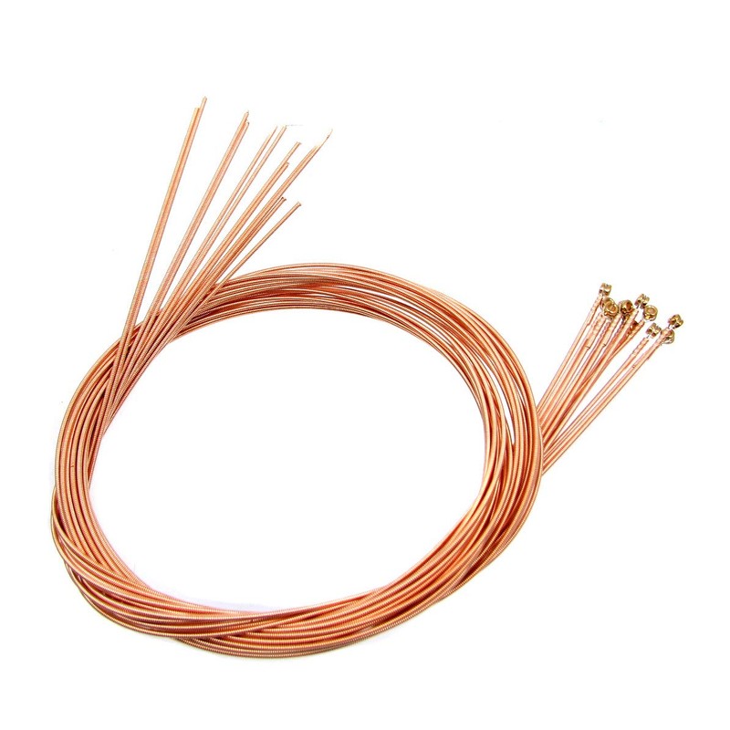 12-pack 54ga. (.054") Phosphor Bronze Guitar Strings - Made in