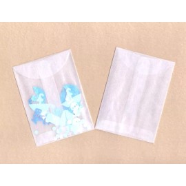 Unbranded 25 Glassine Mini Envelopes - Acid Free Gift Enclosure Protect Photos and Stamps