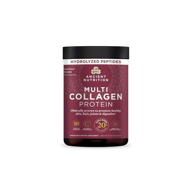 Proteína Polvo Colágeno Probióticos Ancient Nutrition Múltiple Sabor Vitamina Porciones