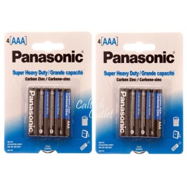 Panasonic 8Pcs AAA Batteries Battery Panasonic Super Heavy Duty Power Zinc Carbon US