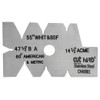 CUTHARD Cutting Angle Gauge Stainless Steel 55°-60° Metalworking Screw Thread