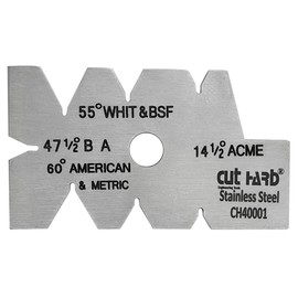 CUTHARD Cutting Angle Gauge Stainless Steel 55°-60° Metalworking Screw Thread Gauge Lathes Measuring Tool