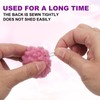 PATIKIL 6 Pcs Crafts Pom Poms Balls, 4-5cm (1.5-1.9Inch) Yarn