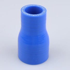 AC PERFORMANCE AC PERFORMANCE ID 1.5" to 1" (38mm to 25mm) Straight Reducer, Length 3" (76mm), 3-Ply Reinforced, Universal Automotive Pure Silicone Hose, Blue