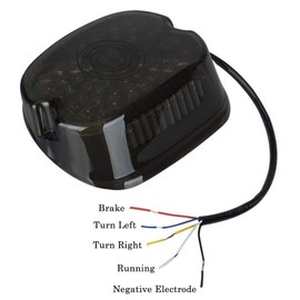 YIBO motorcycle tail light Smoke LED Tail Light For Harley Sportster Dyna Electra Glide Road King Low Rider Sportster Softail Night Train