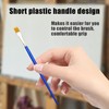 40 Blue Stick Brushes, Nylon Brushes, Craft Brushes, Flat Brushes,