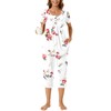 Bestbee Womens Pajama Set 2 Piece Summer Sleepwear Henley Neck