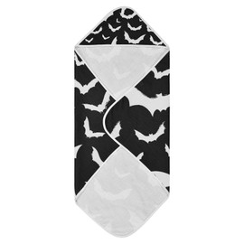 xigua Bat Baby Bath Towel, Cute Ultra Soft Absorbent Hooded Baby Towel Newborn, Infant & Toddler, 30 x 30 Inch