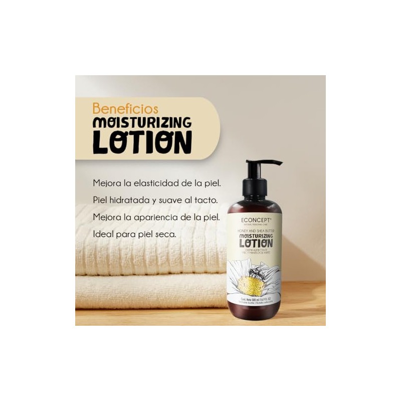 Crema Humectante ECONCEPT Miel y Manteca de Karité 500 ml