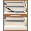 PADOOR Non Slip Stair-Treads,Rubber Backing Stair-Runners for Wooden Steps,15PCS Residue