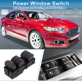 A ABSOPRO Power Window Switch No.9H6Z14529AA/BH6Z14529AA Window Control Switch for Ford Fusion for Lincoln Mkz 2011-2012 Black