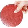 mpowtech Red Compact Mirror for Purse,Magnifying Travel Mirror with Glitter,Double-Sided