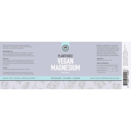 Plantforce Vegan Magnesium Natural 150G Powder - 60 Servings