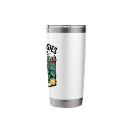 Grow Veggies Not Stress Urban Farmer Gardening Gardener Gift Stainless Steel Insulated Tumbler