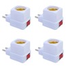 E26/E27 Socket Extension Adapter with Switch,Plug-in Light Socket,Convert Outlet to