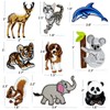 9PCS Kids Animals Iron on Sew on Patches, Panda Tiger