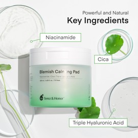 Niacinamide, Centella & Hyaluronic Acid Serum Pad - Korean Brighten, Soothe & Deep Moisturize Skincare, Pre-Soaked Toner Pads for Face - Dermatologist Tested Daily for Blemish-Prone or Sensitive Skin