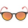 Slasher K021 / SHINE Kids' Sunglasses (Boston Type) Glasses, BK/RE