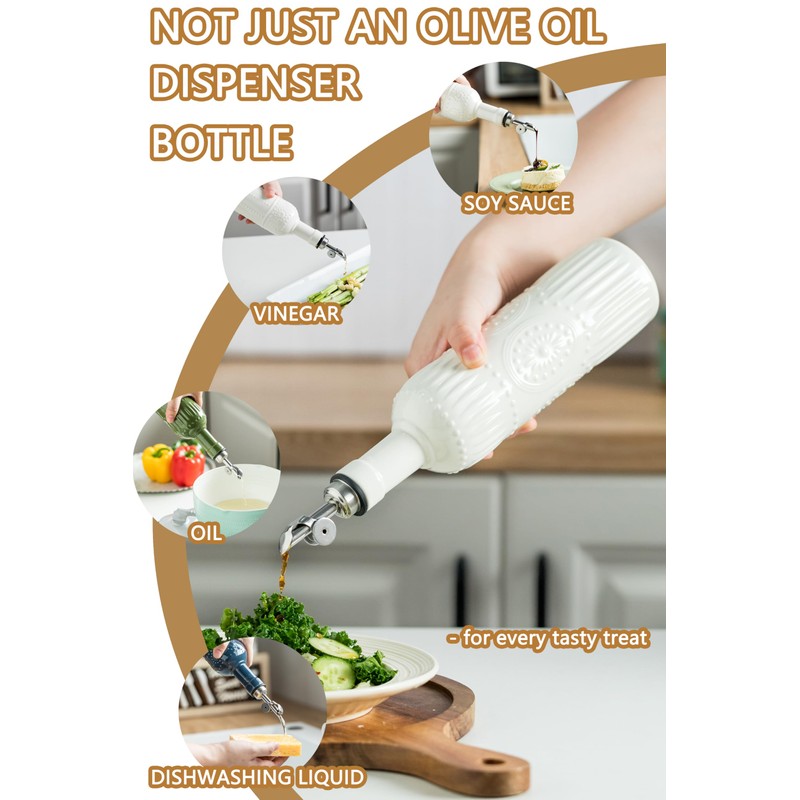 LYEOBOH Oil Dispenser for Kitchen, Olive Oil Dispenser Bottle with