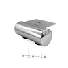 Gloss Chrome Furniture Legs 44mm Height Metal Legs Round Diameter