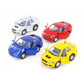 Kinsmart BOX OF 12 MITSUBISHI LANCER EVOLUTION VII /TOYOTA CELICA 4" DIECAST CAR 4010/11D