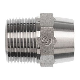 Brennan Industries 5316-08-SS 316 Stainless Steel Weld-On Tube Fitting, 1/2"-14 NPTF Thread, 1/2" Male NPTF x 1/2" Butt Weld