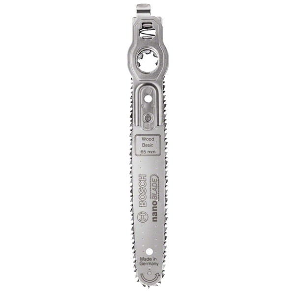 Bosch NanoBlade Saw Blade for Wood and Synthetic Materials NanoBlade Wood Basic 65 Cutting Depth in Wood for NanoBlade Technology, 2609256F43