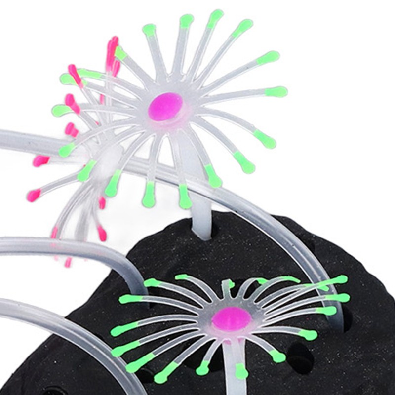 Silicone Glow Fish Tank Decorations Simulation Innovative Landscaping Glowing Artificial