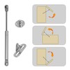 KEILEOHO 10 PCS Hydraulic Support Cabinet Hinge, 100N Soft Close
