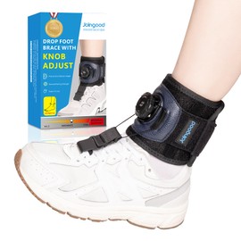joingood Foot Lift Orthosis for Walking with Rotary Knob, Foot Splint with Shoes for Fall Foot, Adjustable Foot Wraps for Achilles Tendon, Stroke, Dorsiflexion of the Foot, Foot Orthosis for Left and