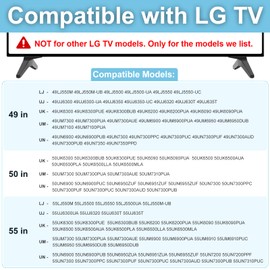 Maozhren Stand for LG TV Legs, for 49 50 55 in LG TV Stand 55UK6500 55UJ6300 55UK6300 55UM6900 55UK6090PUA 55UN7300 55LJ550M 50UK6300 50UJ6300 50UK6500 50UK6090 50UM7300 49UJ6300 49UK6300