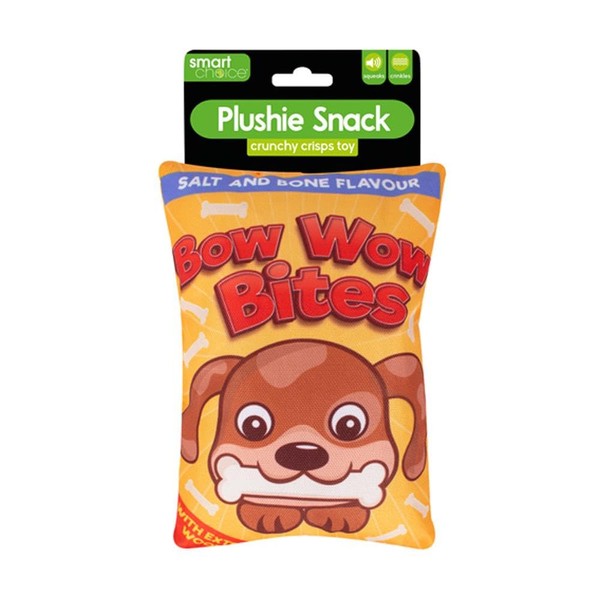 YöL Bow Wow Bites Novelty Dog Plush Toy With Squeak