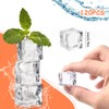 LPAMABA Pack of 120 20 mm Plastic Ice Cubes Plastic