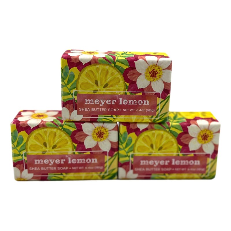 Greenwich Bay Trading Company Meyer Lemon Shea Butter Soap, 6.4