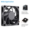 GDSTIME 70mm x 70mm x 15mm 12V 3PIN DC Brushless