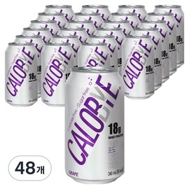 Calobai Sugar-Free Protein Sparkling Grape Flavor, 340ml, 48 pieces / 칼로바이 무설탕 프로틴 스파클링 포도맛, 340ml, 48개