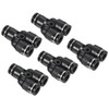 PATIKIL 1/4" Push to Connect Air Line Fitting, 10 Pack