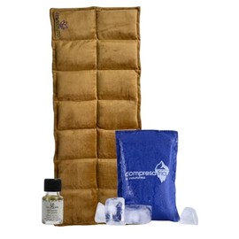 Compresas para terapia frio calor | Almohadilla terapéutica caliente + Compresa de gel frío | Para Dolor Lumbar, Ciática y Relajación | Aceite para masaje Gratis - Naturalness