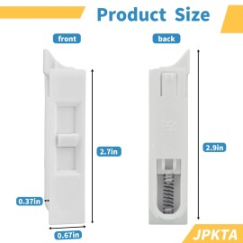 Jpkta 12 Pcs Window Tilt Latch Pairs Spring Loaded Sliding Window Latch Lock Snap-i