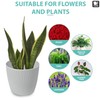 PECZEKO Matte Flower Pot, Plastic Planter, Decorative Pot for Large
