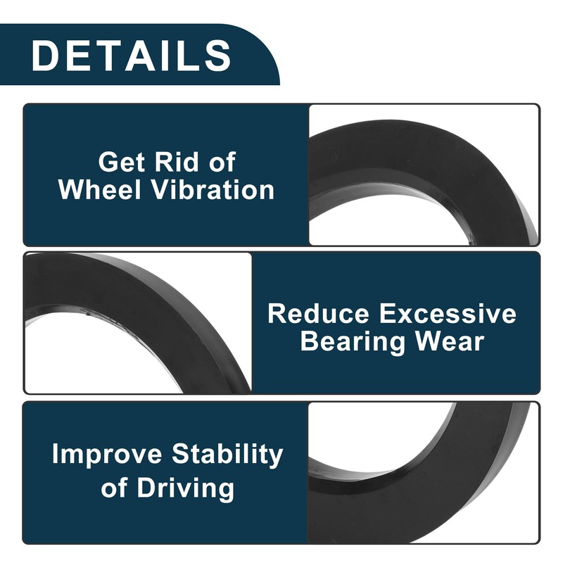 TUCKBOLD Car Wheel Hub Centring Rings Durable Wheel Centering Shaft