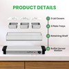 NutriChef 3 Tray Buffet Server & Hot Plate Food Warmer