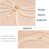 Bmirth Waist Chain Belly Tassel Body Chain Pearl Body Jewelry